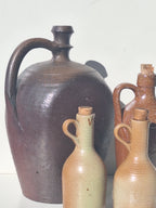 GRANDE CRUCHE . JARRE GRES EMAILLEE LUSTRE