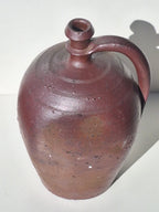 GRANDE CRUCHE . JARRE GRES EMAILLEE LUSTRE