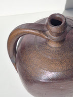 GRANDE CRUCHE . JARRE GRES EMAILLEE LUSTRE