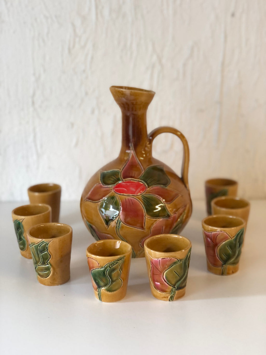 SERVICE LIQUEUR  céramique - Fait mains