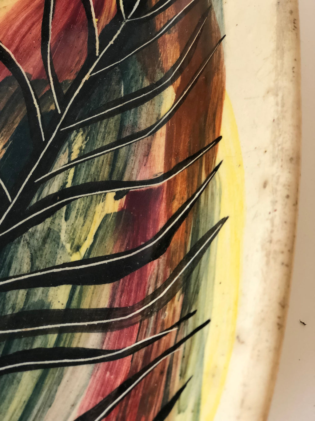 PLAT DE TABLE Céramique Année 70