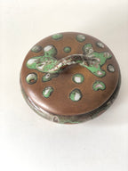 BONBONNIERE Grès de Puisaye  Signé ALFRED LEBRET.