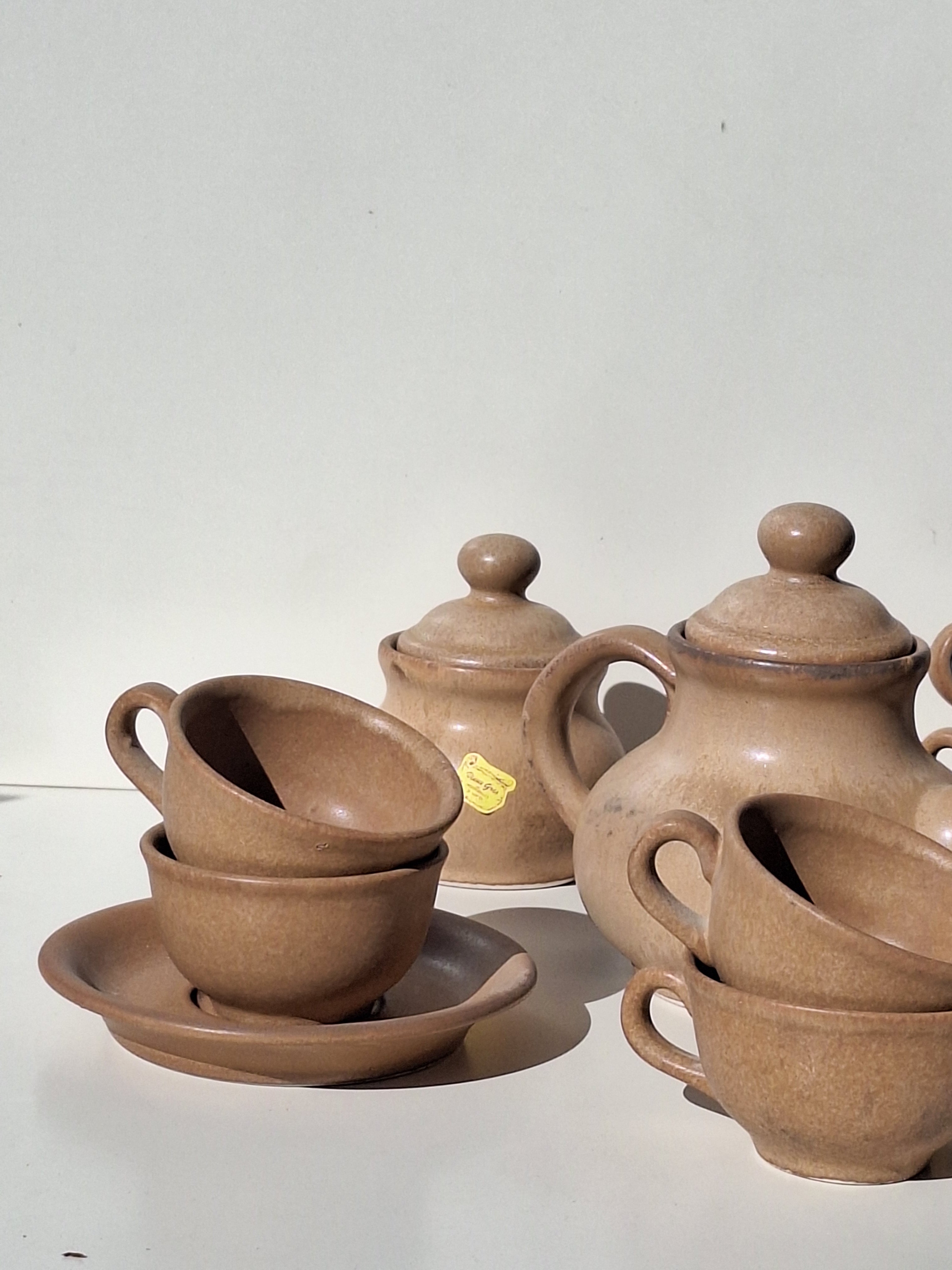 SERVICE A Café / Thé - Grès VINTAGE 🖋  Numéroté