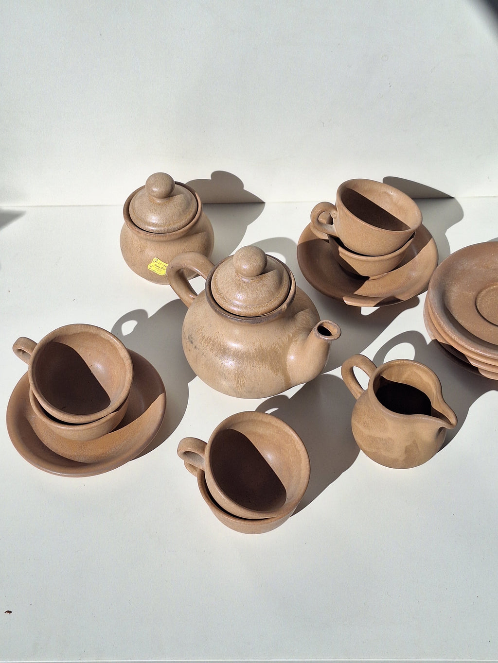 SERVICE A Café / Thé - Grès VINTAGE 🖋  Numéroté