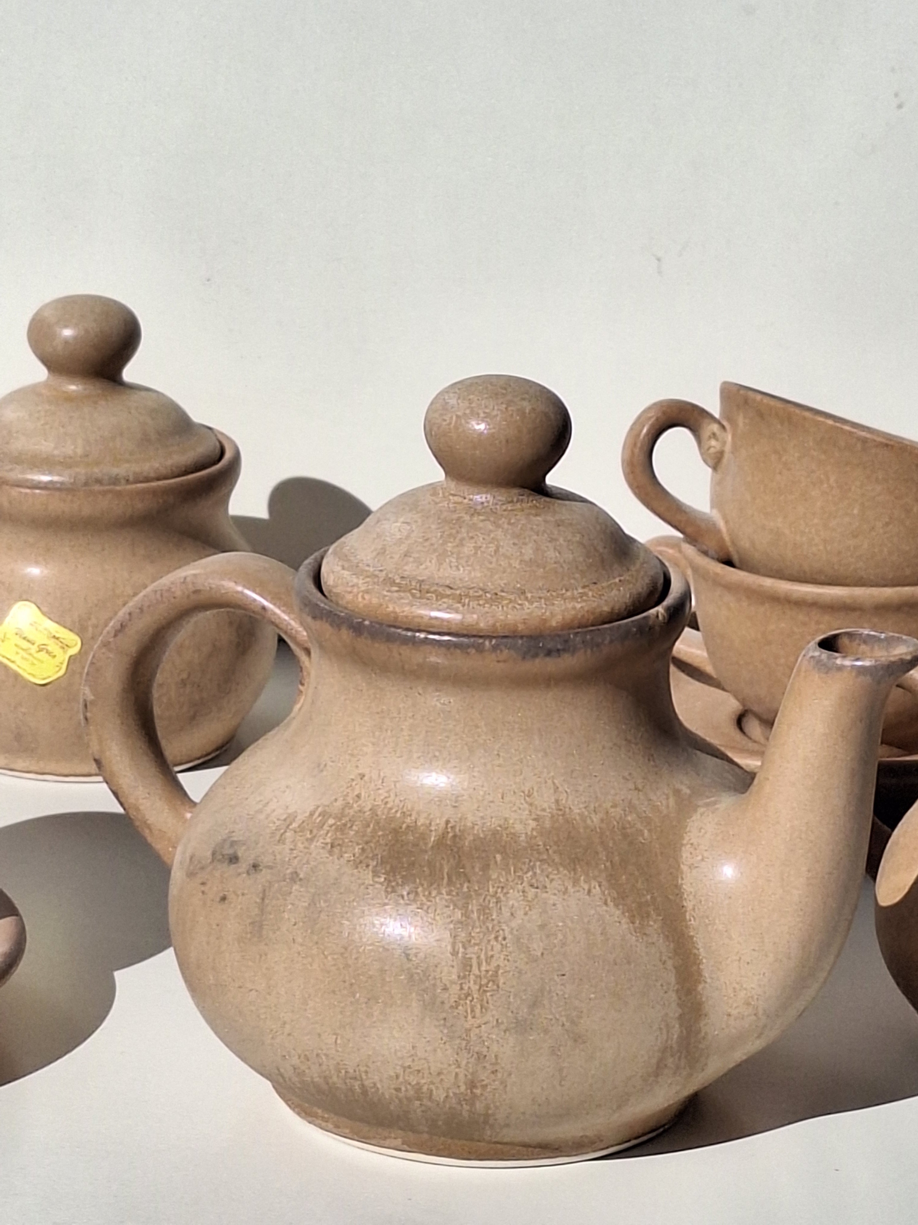 SERVICE A Café / Thé - Grès VINTAGE 🖋  Numéroté