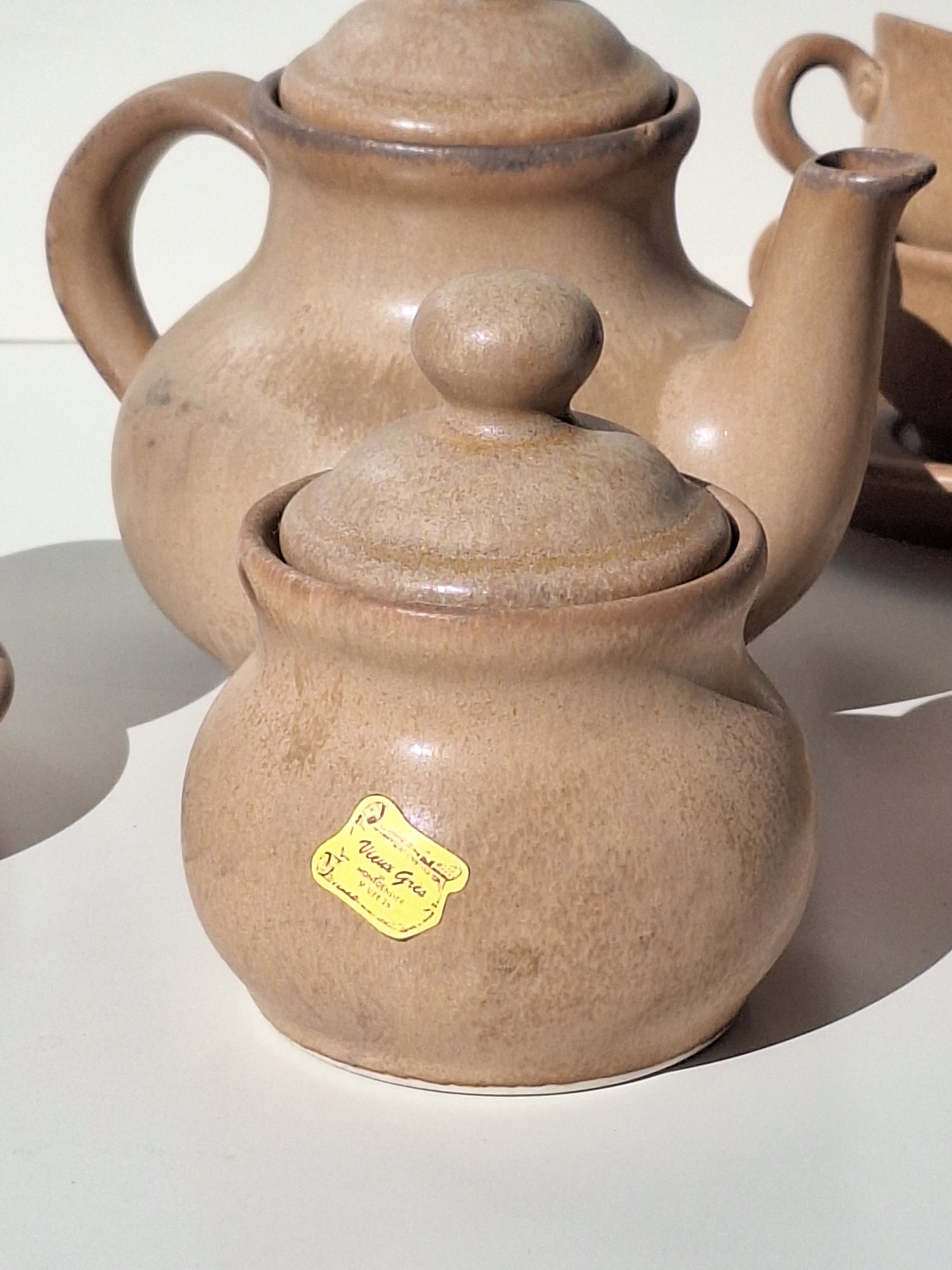 SERVICE A Café / Thé - Grès VINTAGE 🖋  Numéroté