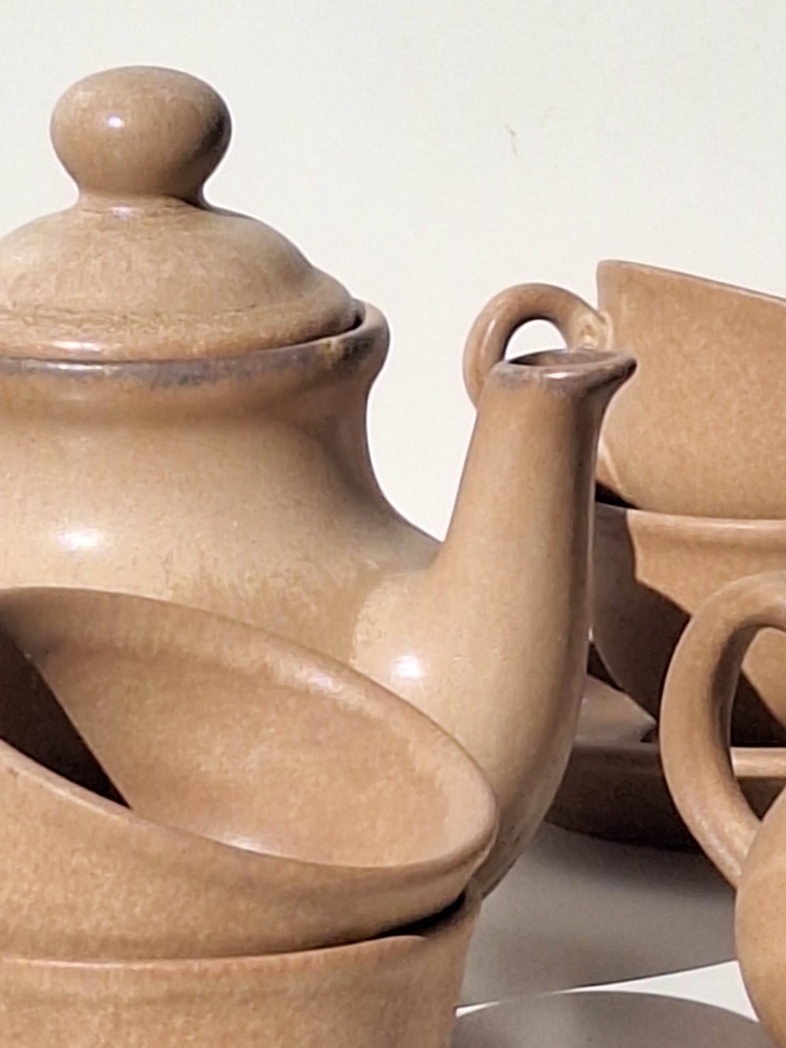 SERVICE A Café / Thé - Grès VINTAGE 🖋  Numéroté