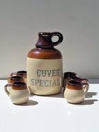 Service à Liqueur CUVEE SPECIALE année 1970 Grès Emaillé