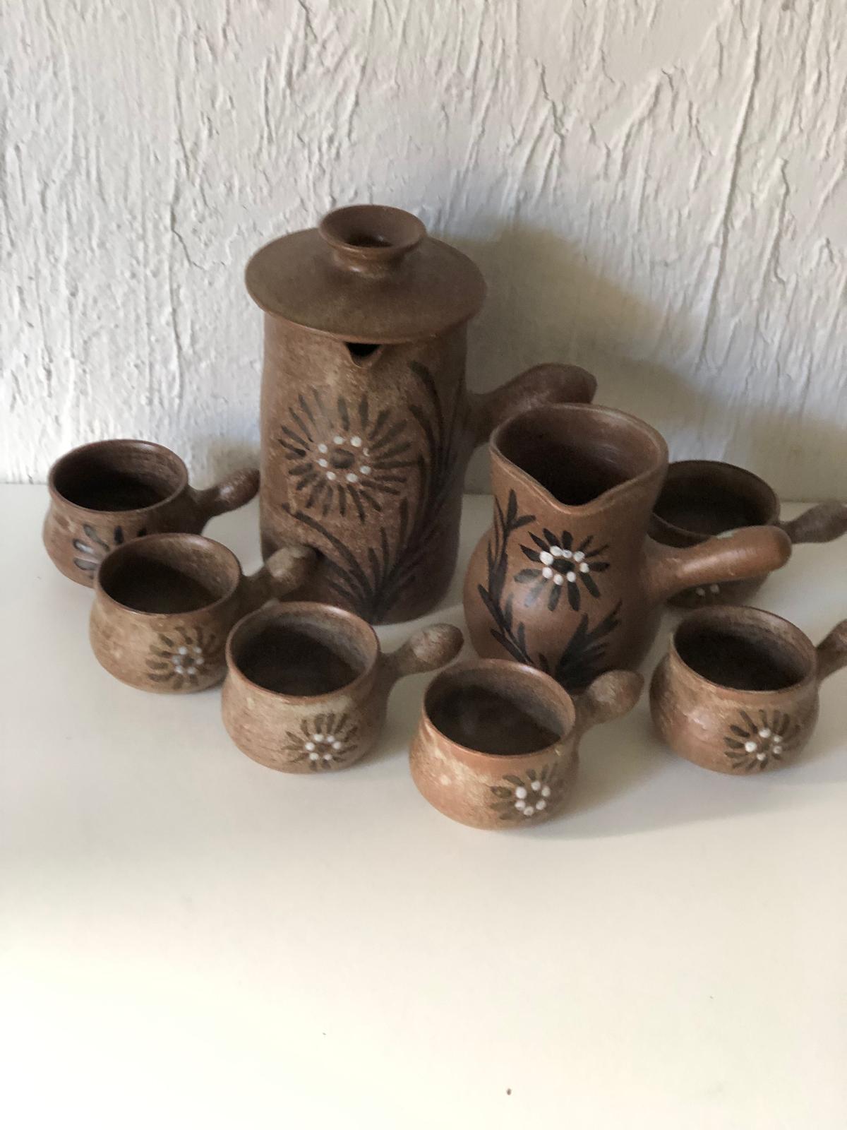 SERVICE A CAFE / THE Terre Cuite 8 pièces