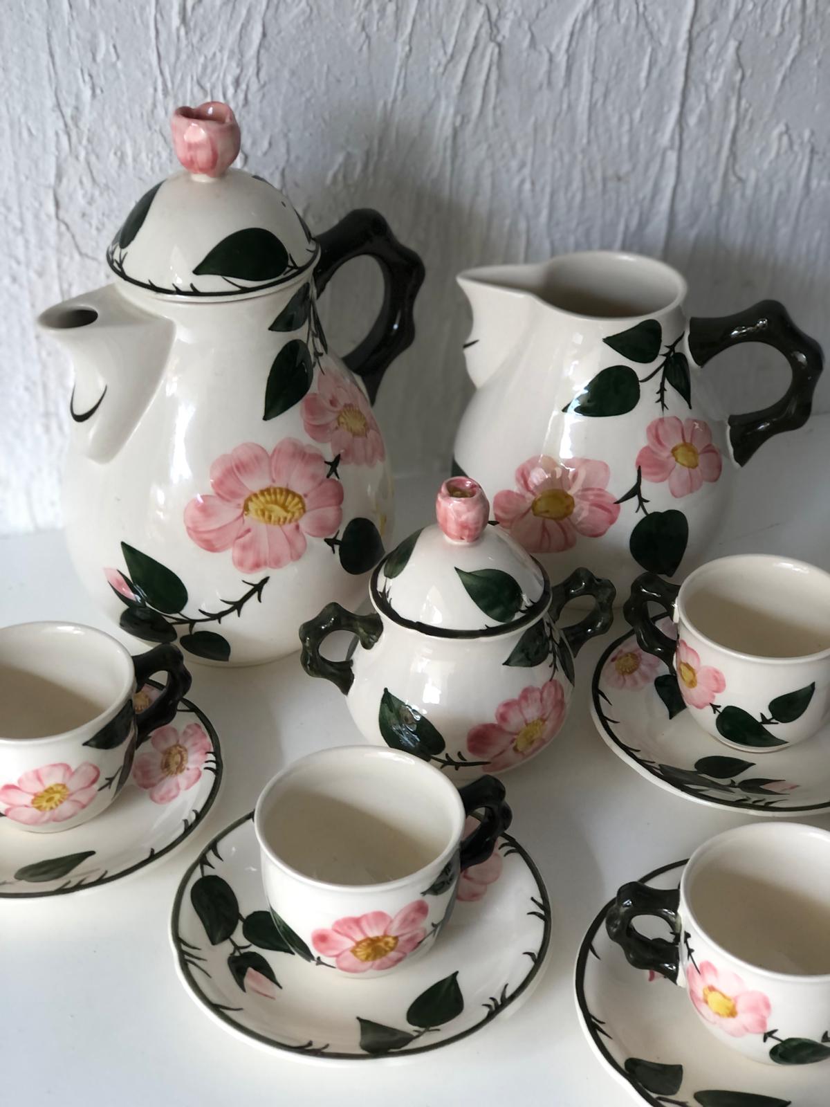 SERVICE à Café PORCELAINE  7 pièces Estampillé VILLEROY & BOCH