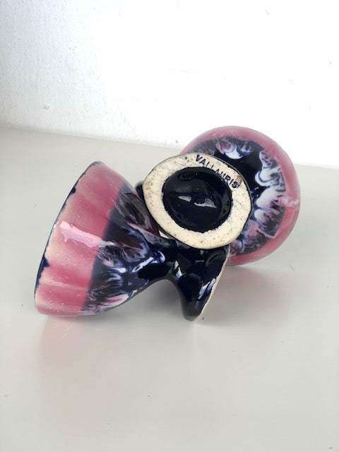 VALLAURIS Service à café CERAMIQUE 9 pièces  Signé