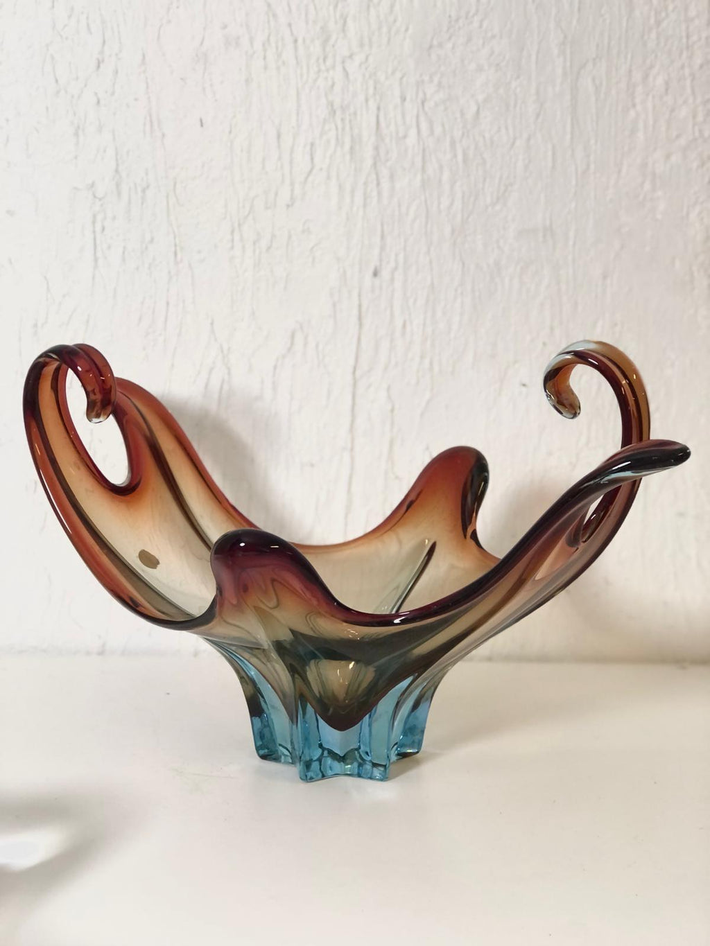 VASE RED  MILIEU DE TABLE MURANO