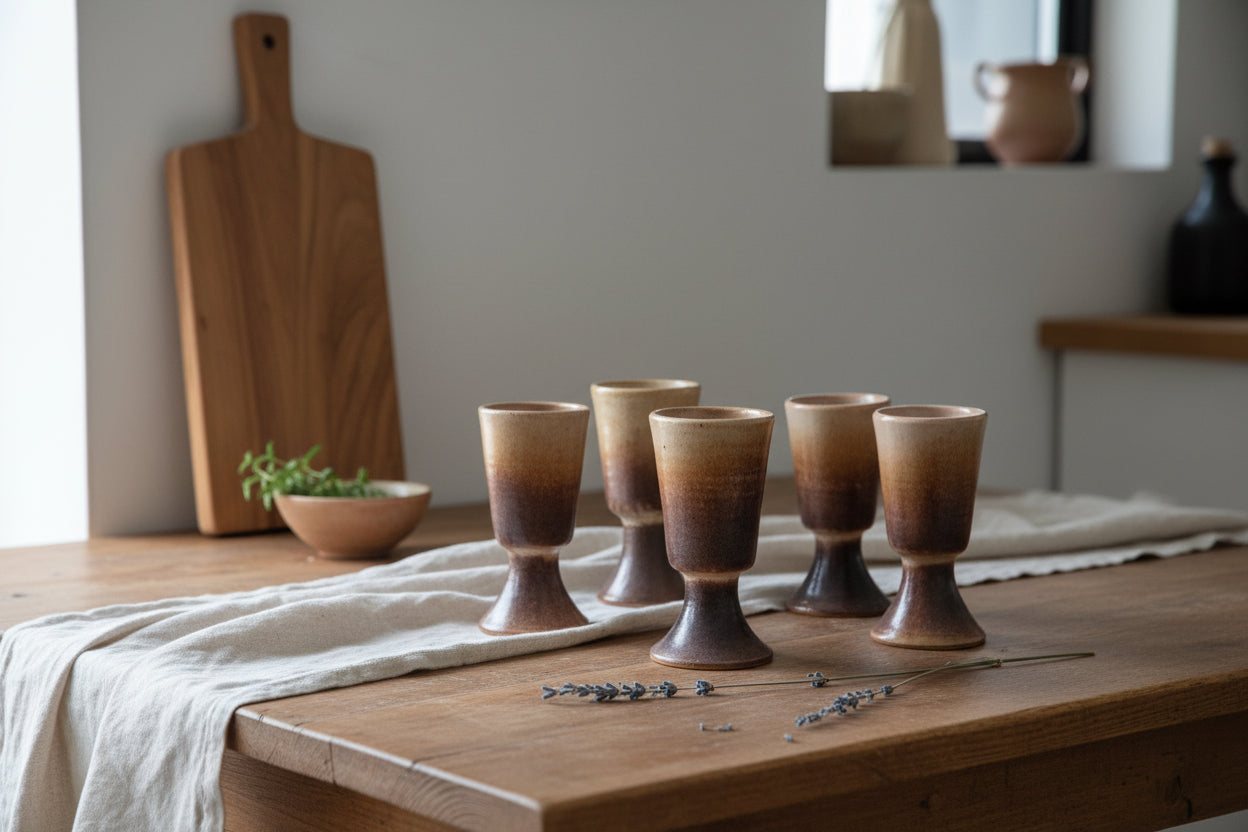 MAZAGRAN VINTAGE Grès Céramique Signé