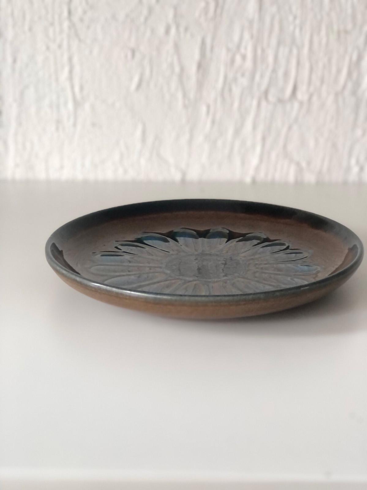 ASSIETTES Motif  FLEUR  VINTAGE Grès Céramique  6 Pièces