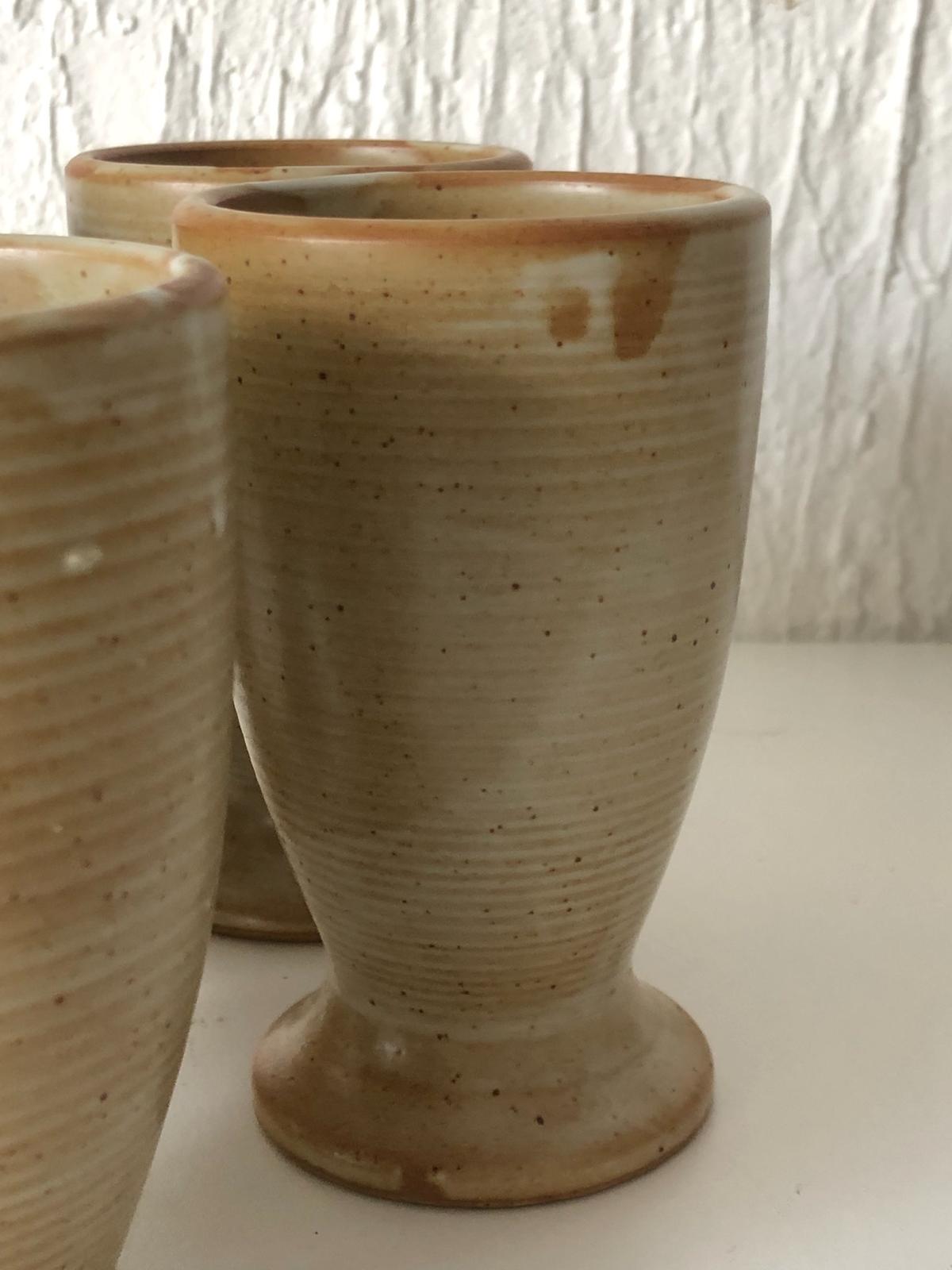 MAZGRAN VINTAGE Grès Céramique  Signé GRES VILLAGE FRANCE