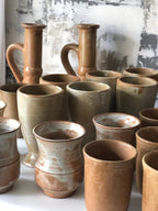 MAZGRAN VINTAGE Grès Céramique  Signé GRES VILLAGE FRANCE