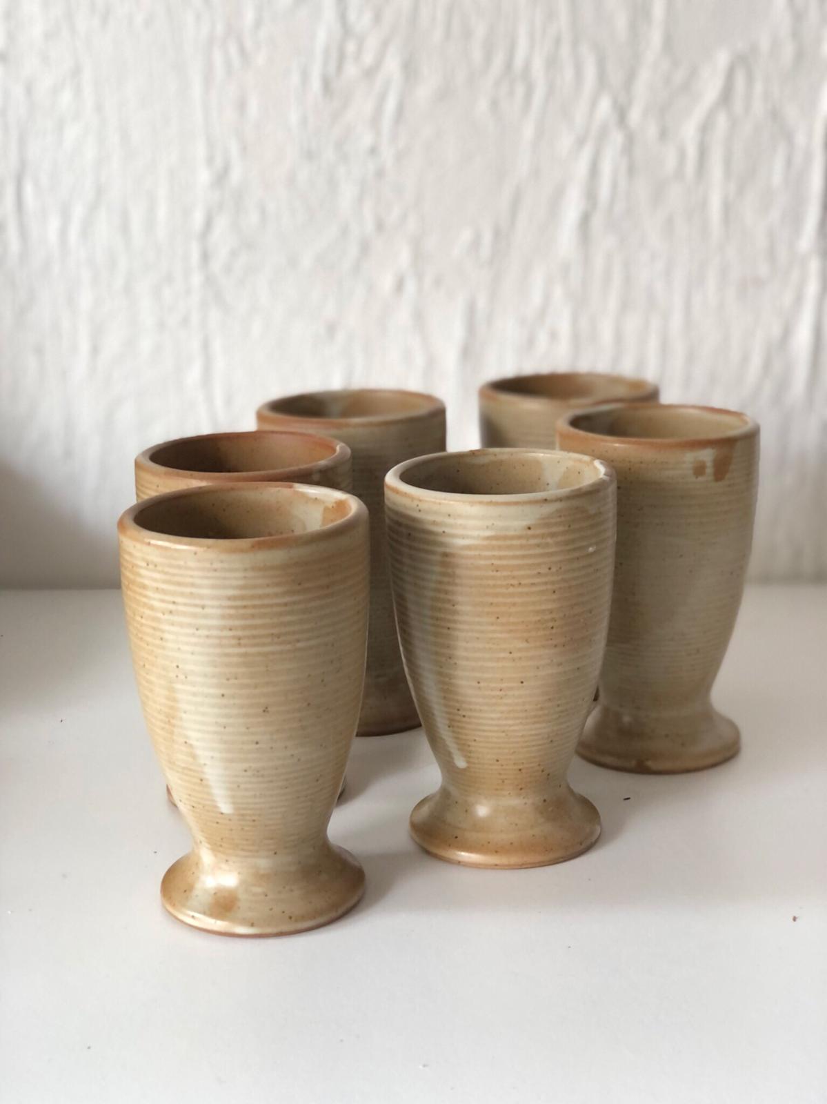 MAZGRAN VINTAGE Grès Céramique  Signé GRES VILLAGE FRANCE