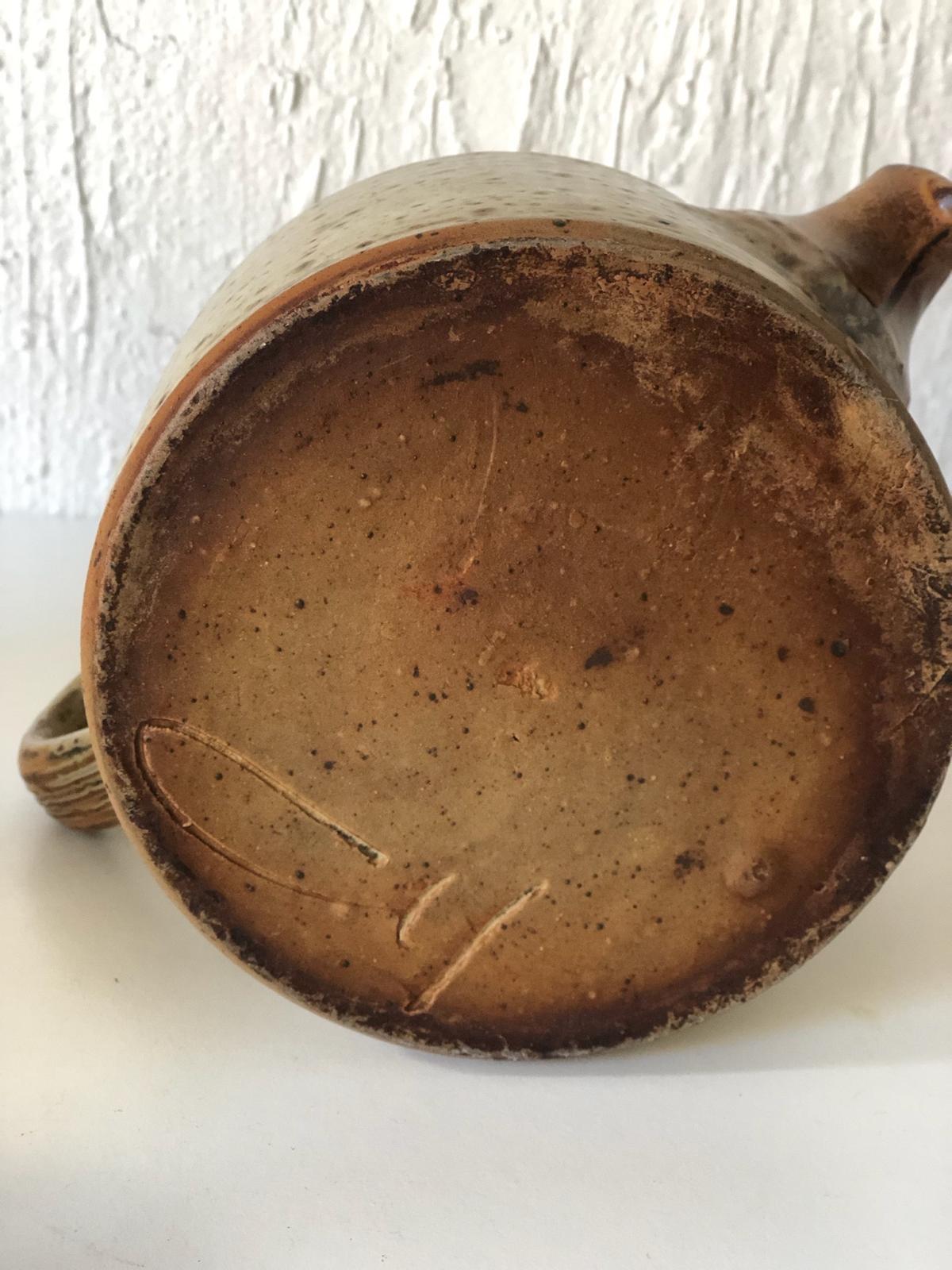 THÉIÈRE Grès PYRITE  ST AMAND EN PUISAYE Estampillé