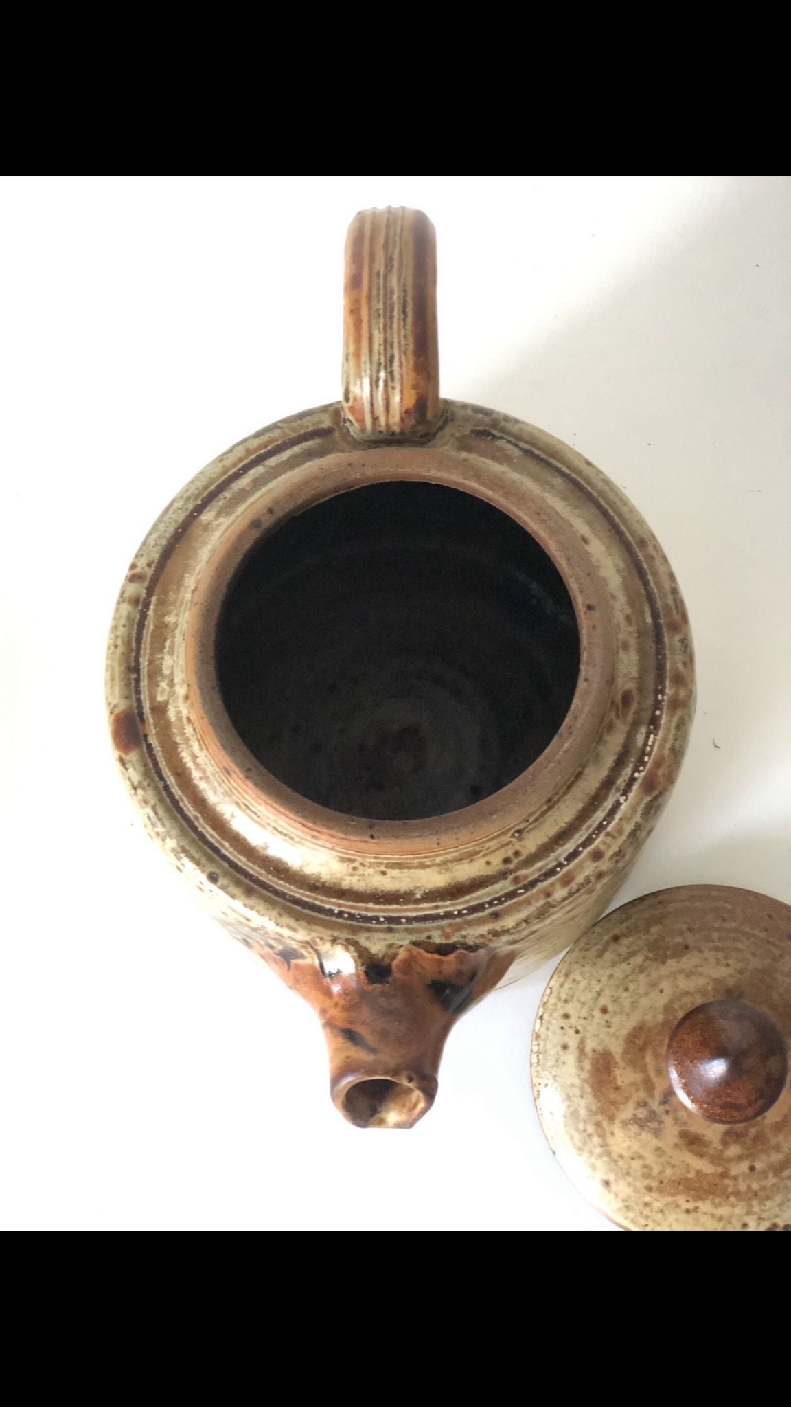 THÉIÈRE Grès PYRITE  ST AMAND EN PUISAYE Estampillé