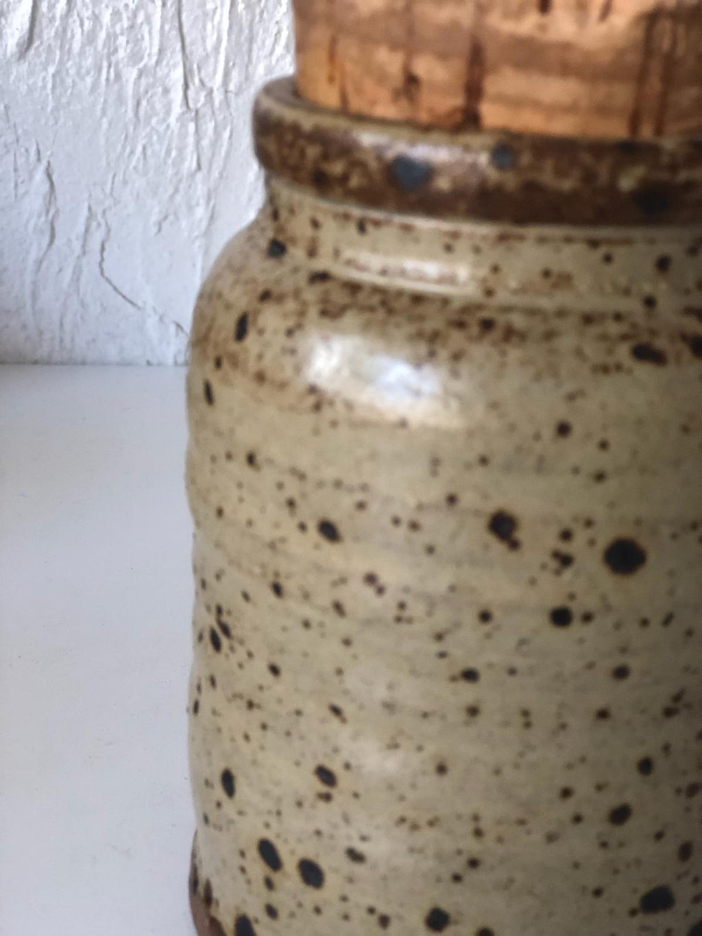 POT MOUTARDE Grès PYRITE