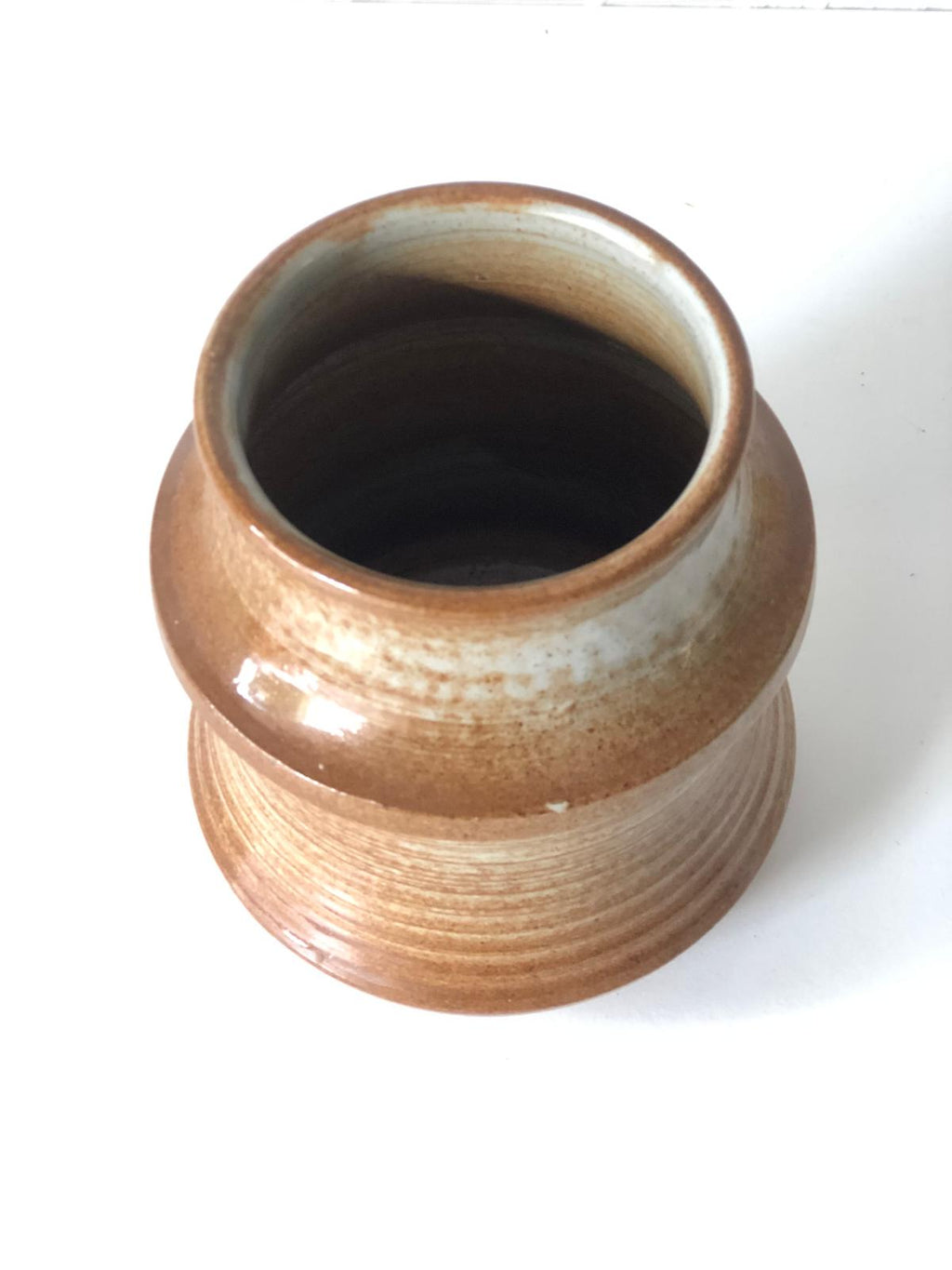 POT MOUTARDE Grès Strié