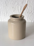 POT MOUTARDE Grès Blanc