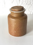POT MOUTARDE Vintage Grès Brun sans couvercle