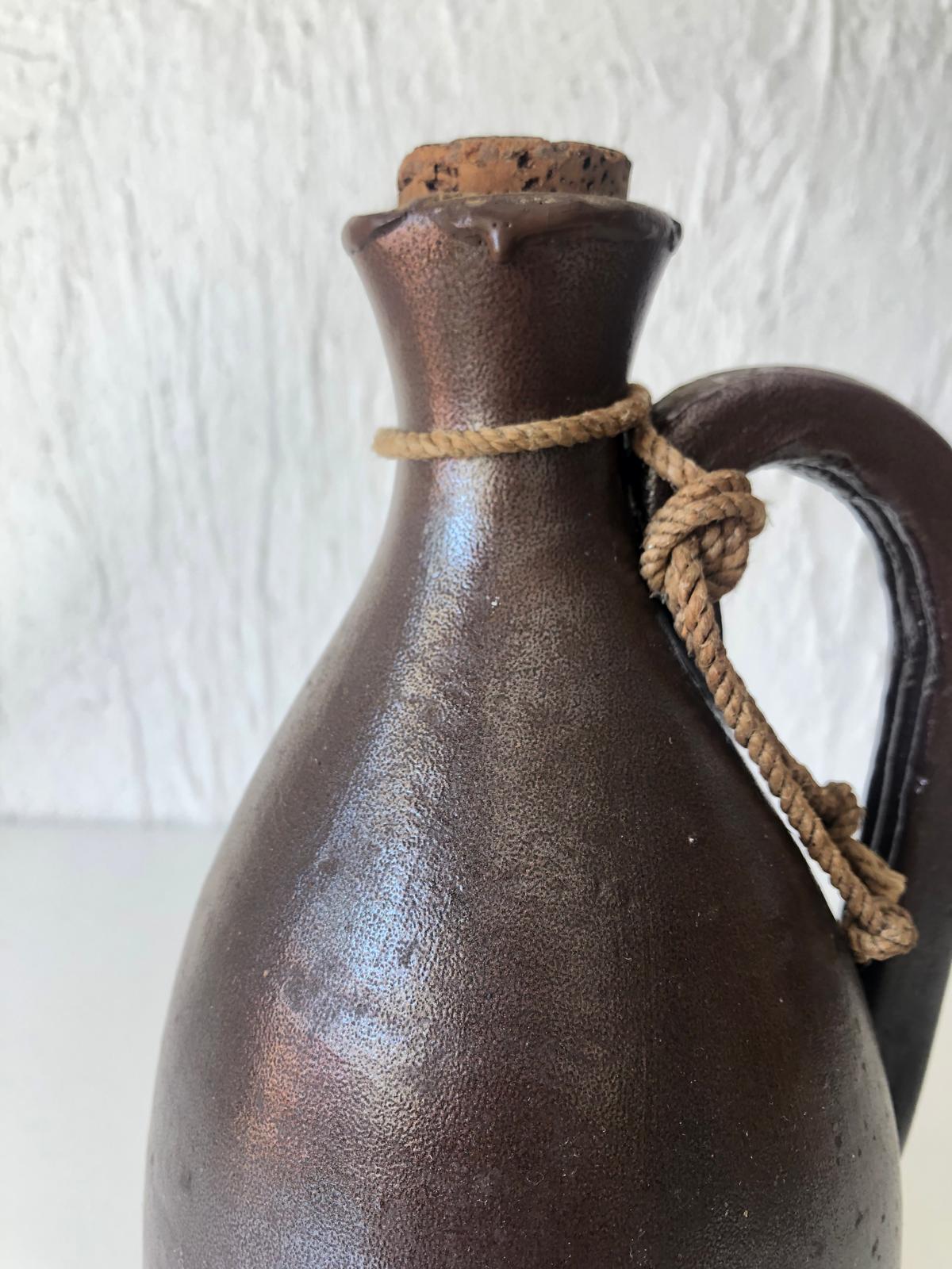 CRUCHE Corde Petite Grès  Estampillé