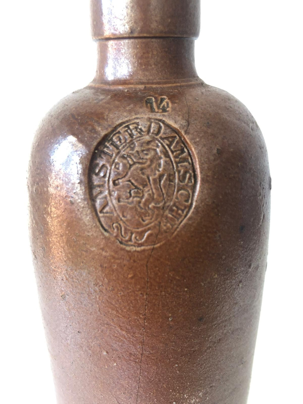 CRUCHE BOUTEILLE Terre Cuite LOGO AMSTERDAM