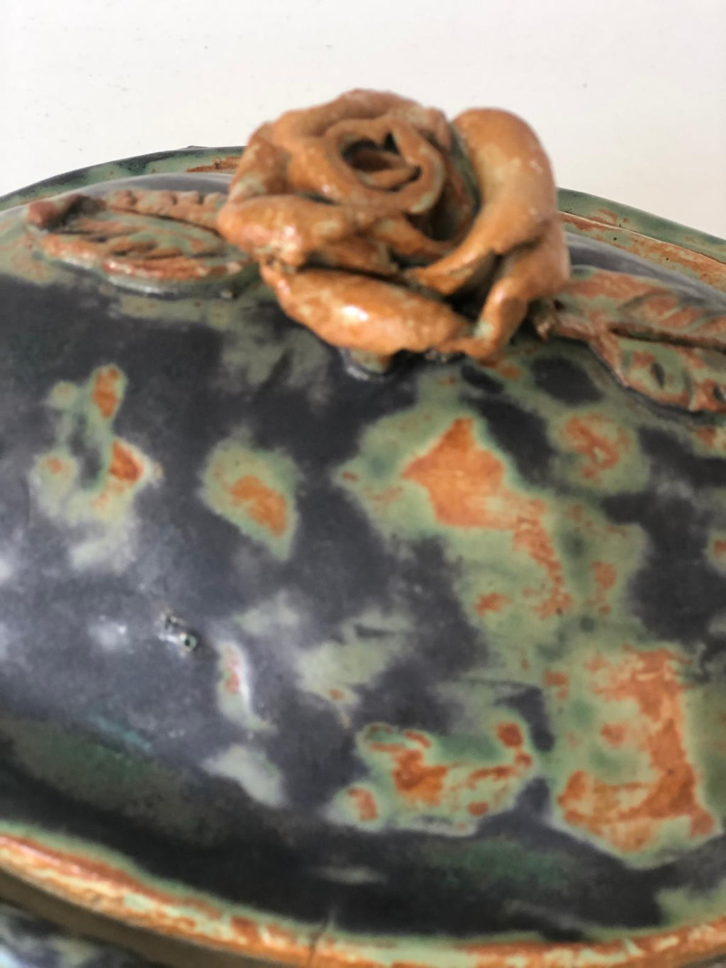 SOUPIERE Terre cuite Emaillée Vintage