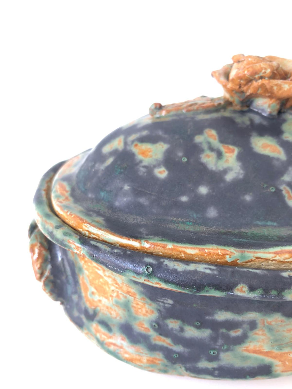 SOUPIERE Terre cuite Emaillée Vintage