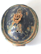 SOUPIERE Terre cuite Emaillée Vintage