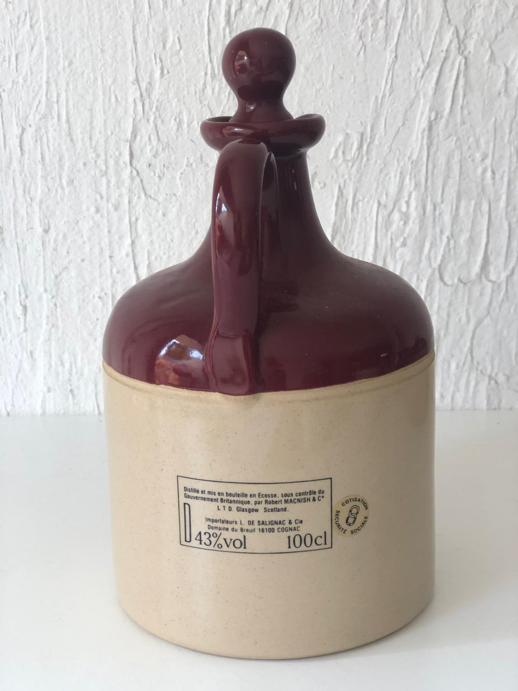 BOUTEILLE SCOTCH WISKY Gde - Céramique 🖋 Grand Macnish.