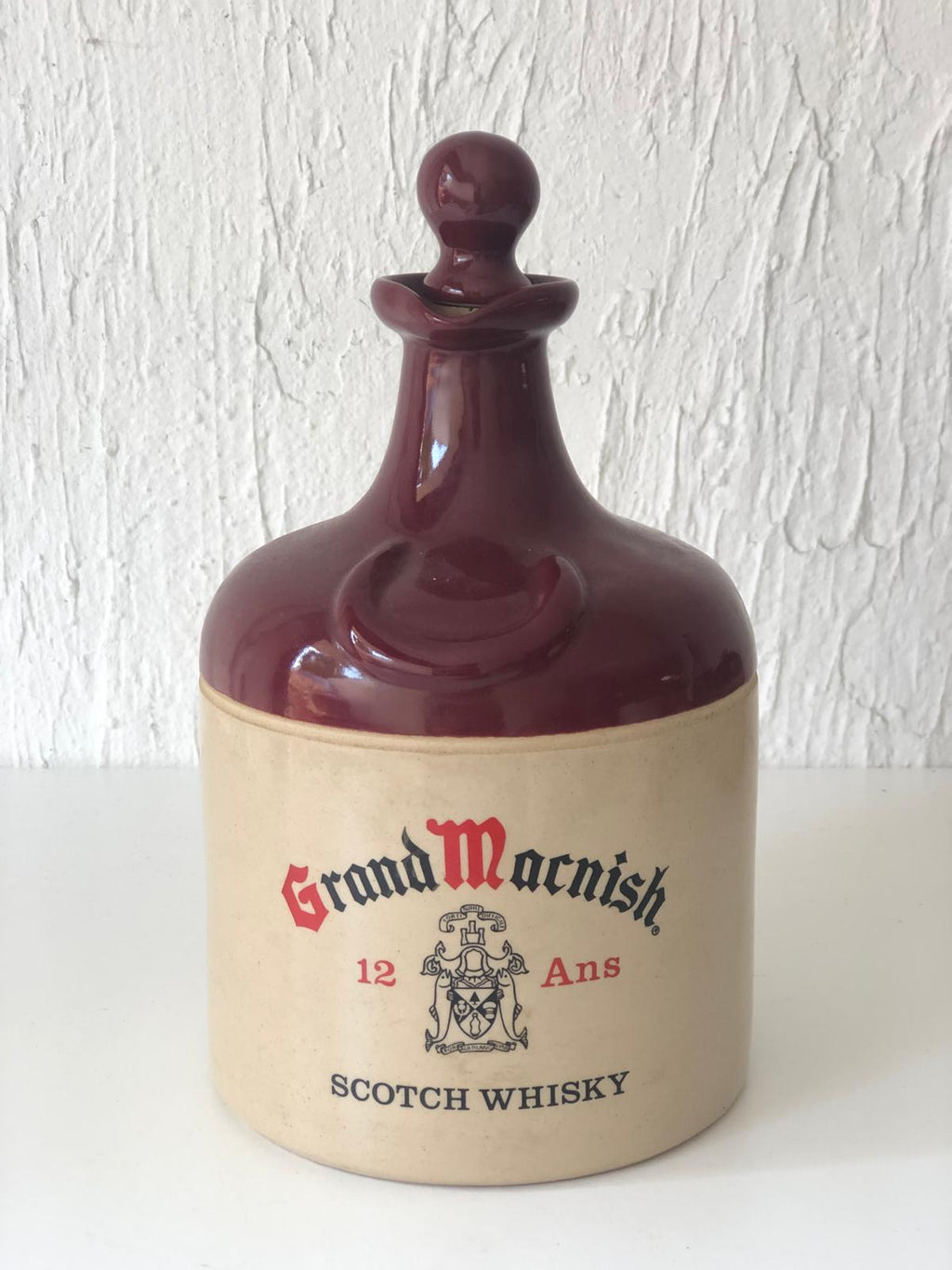 BOUTEILLE SCOTCH WISKY Gde - Céramique 🖋 Grand Macnish.