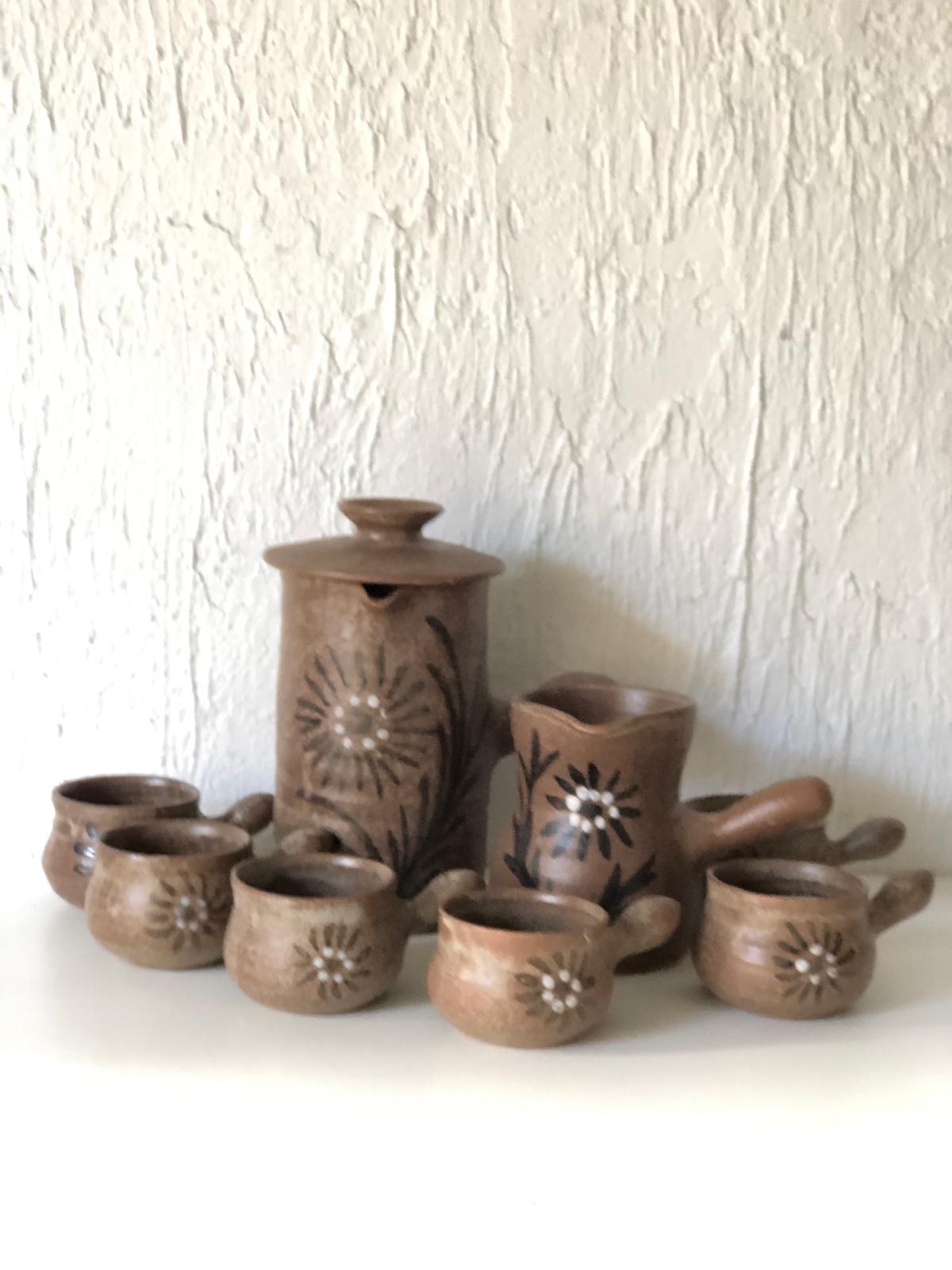 SERVICE A CAFE / THE Terre Cuite 8 pièces