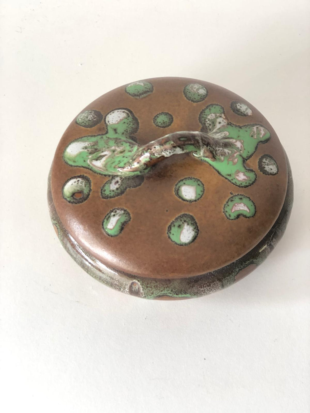 BONBONNIERE Grès de Puisaye  Signé ALFRED LEBRET.