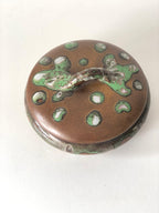 BONBONNIERE Grès de Puisaye  Signé ALFRED LEBRET.