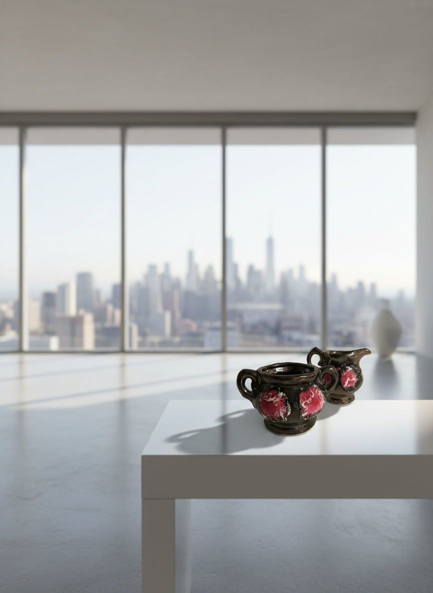 POT A LAIT ET SUCRIER VALLAURIS Année 60-70