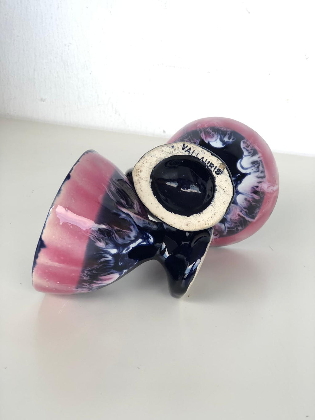 SERVICE A CAFE CERAMIQUE  Signé VALLAURIS