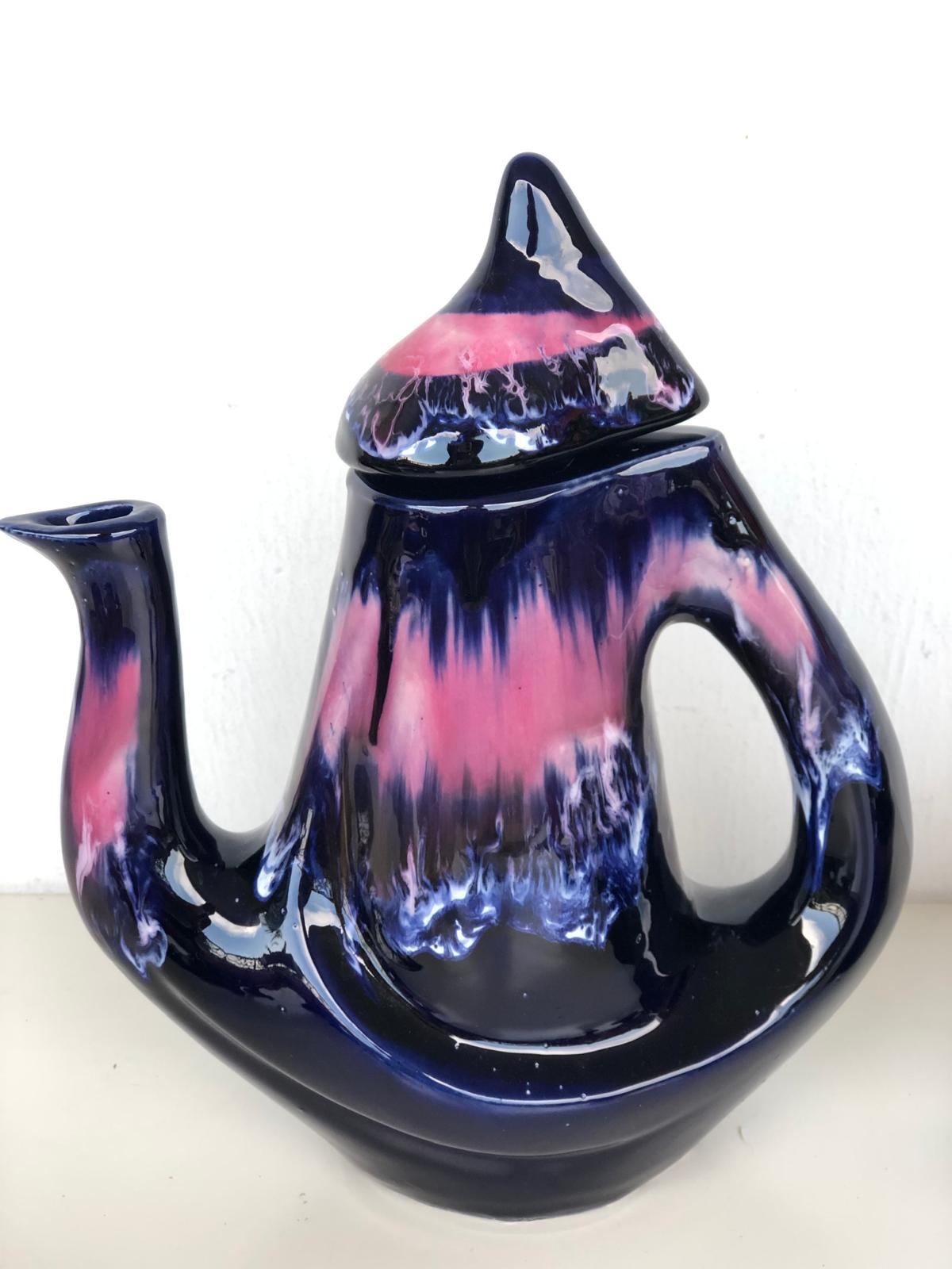 SERVICE A CAFE CERAMIQUE  Signé VALLAURIS