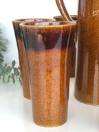 SERVICE ICED TEA GLADYS  Signé Claude PACI Atelier de VALLAURIS 1970