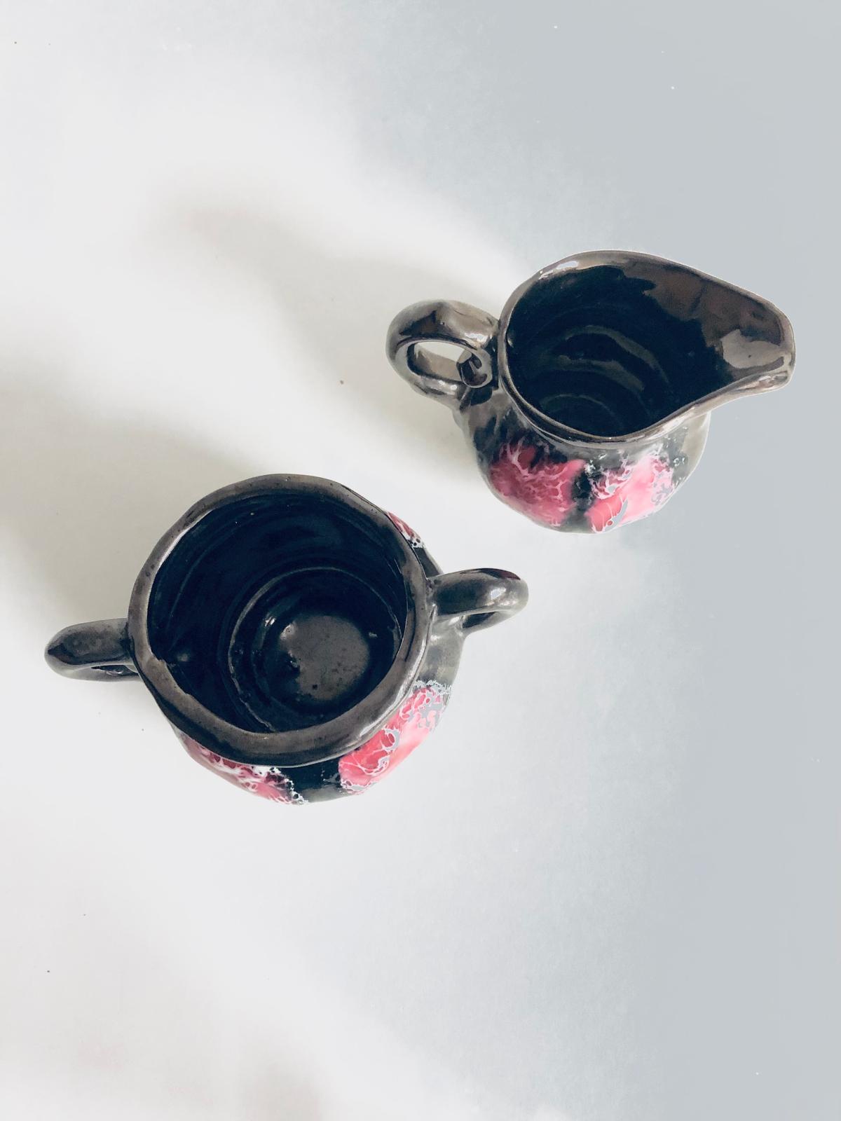 POT A LAIT ET SUCRIER VALLAURIS Année 60-70