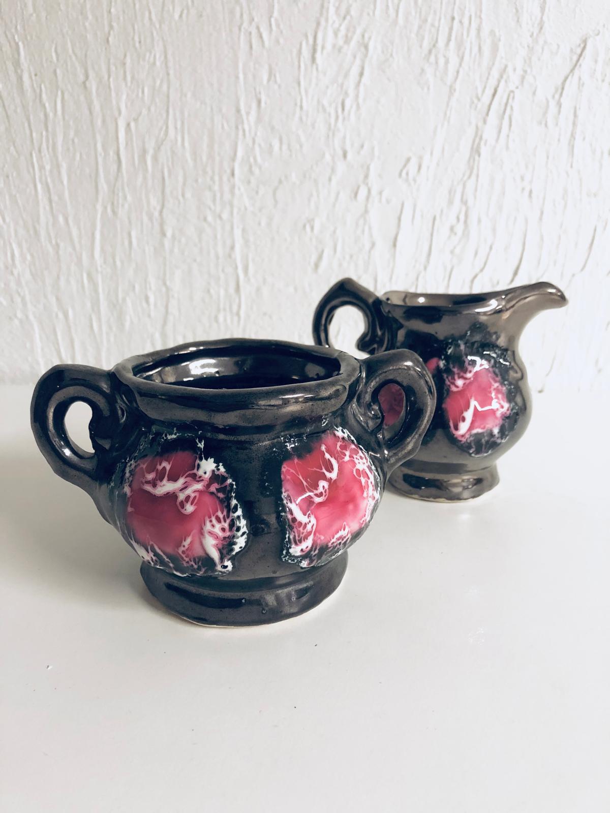 POT A LAIT ET SUCRIER VALLAURIS Année 60-70