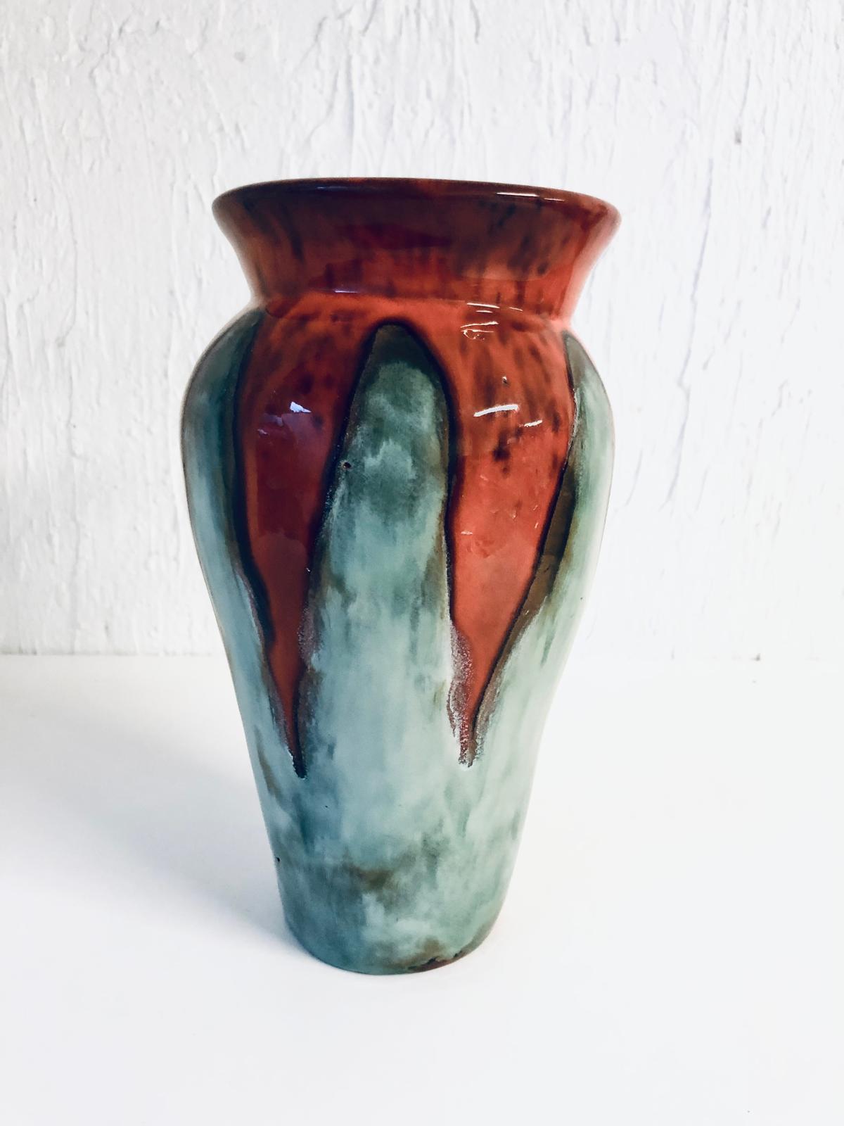 VASE EN GRES GLACURE Estampillé BR