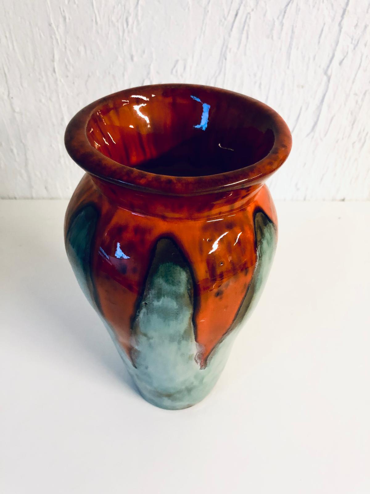 VASE EN GRES GLACURE Estampillé BR