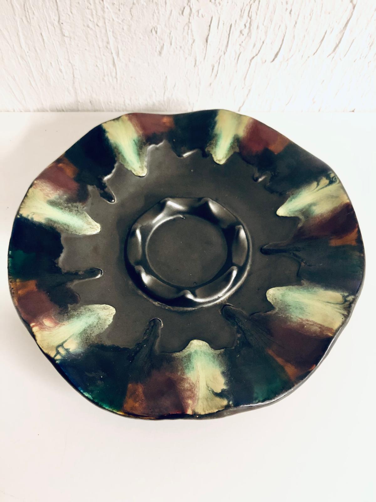 PLAT CERAMIQUE FAT LAVA West Germany  V