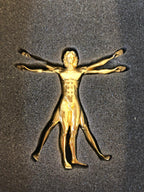 VITRUVIAN MAN Gold A17 V
