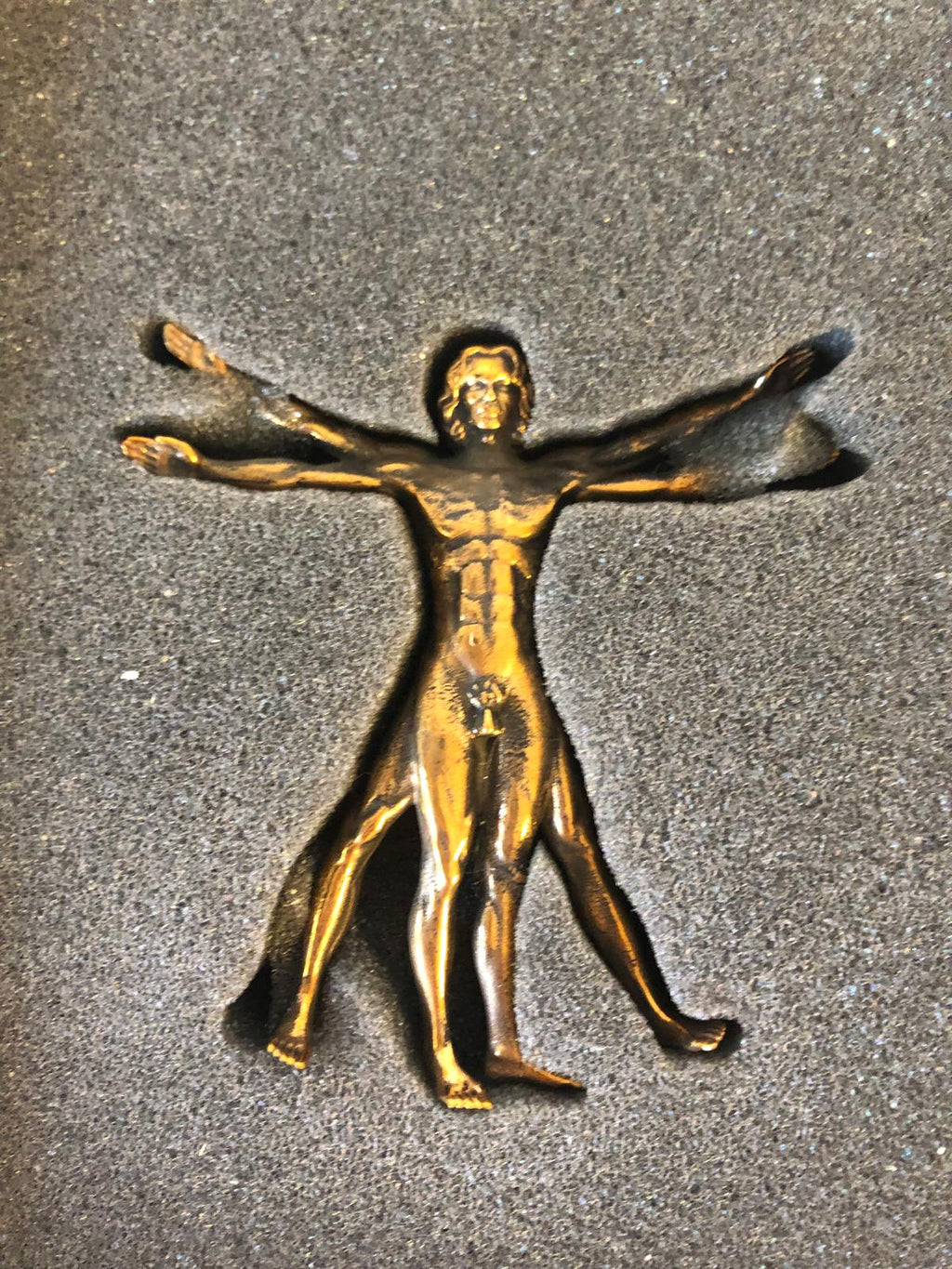 VITRUVIAN MAN BRONZE A11 V