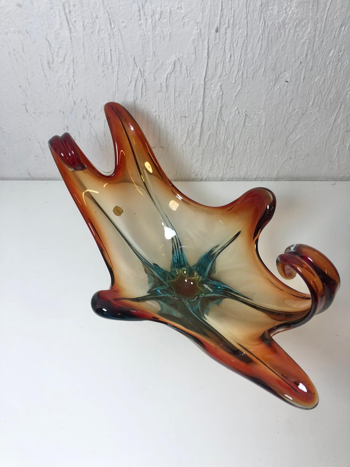 VASE RED  MILIEU DE TABLE MURANO V